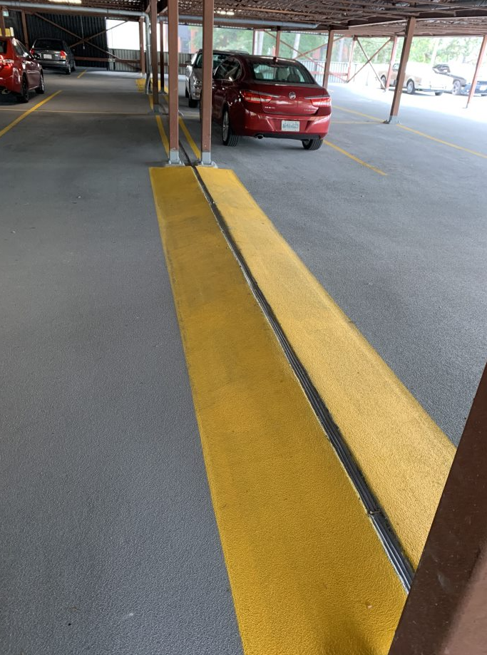 Denbury Condo parking garage restoration project, expansion joint