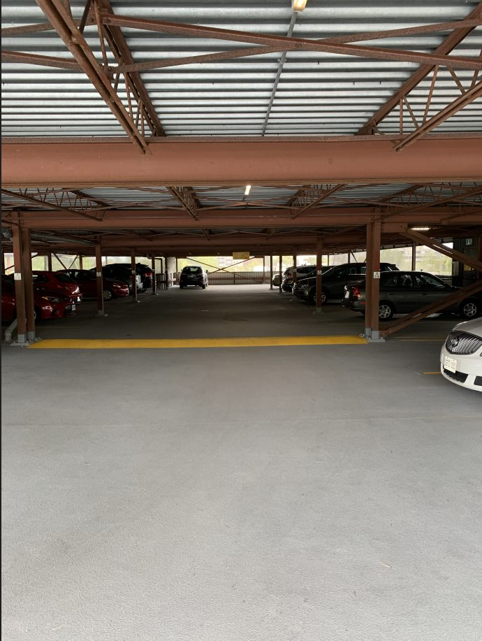 Denbury Condo parking garage restoration project, traffic topping